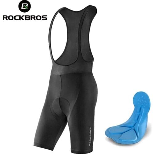 ROCKBROS Men Cycling Bib Shorts Womens Mountain Bicycle Short Gel Road Bike Triathlon Tights Breathable MTB Pants Race Trousers