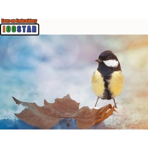 Needlework Diy Diamond Painting Cross Stitch Leave & Bird Painting Diamond Embroidery Square/Round Diamond Mosaic Pictures