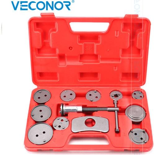 12Pcs Brake Caliper Piston Rewind Wind Back Tool Kit Disc Brake Cylinder Adjustment For VW Audi Ford BMW