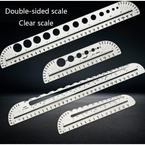 1Pc Metal Stainless Ruler Quilling Template Kit Circle Size Origami Paper Craft Quilled Creative Rulers Tool DIY Craft