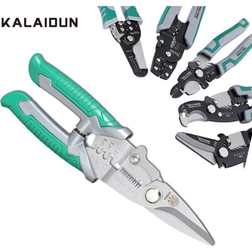 KALAIDUN Multitool Pliers Set Crimping Tool Wire Stripper Cable Cutter Crimp Plier Tools Electrical For Electricians Hand Tools