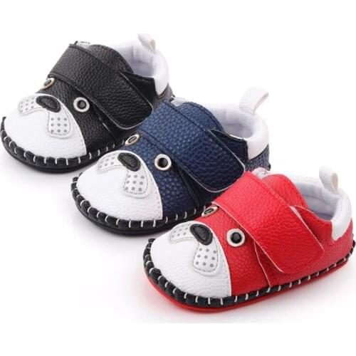 Infant anti-slip PU Leather first walker sneaker Hot sell baby boy moccasins soft soled Newborn Baby sport shoes 0-18M