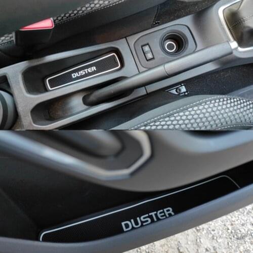 Non-slip Interior door pad/cup mat door gate slot pad for renault duster 2018-2021, car accessories