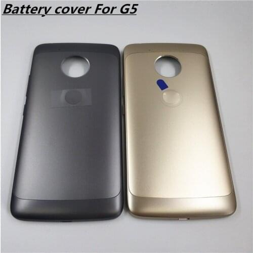 Original Battery Back Cover For Motorola Moto G5 XT1685 XT1672 Housing Case With Side Buttons