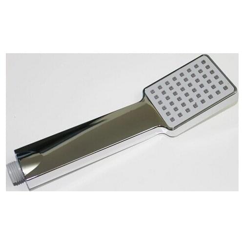 Hot Universal Handheld Chrome Water-Saving Pressure Rainfall Square Nickel ABS Hand Held Shower Head Hand shower For Bathroom