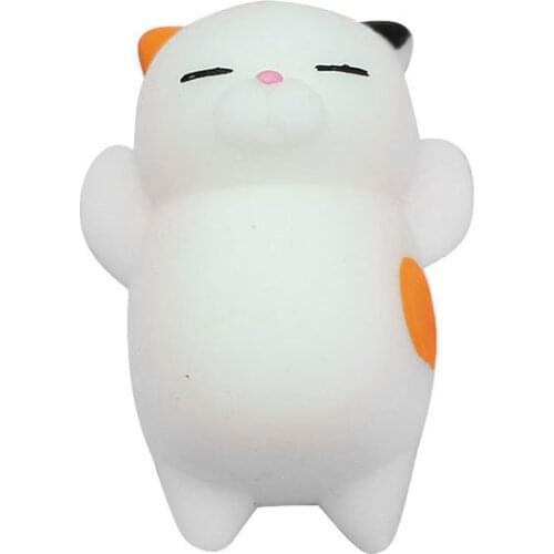 Squishy Kawaii Cute Cartoon Cat Soft Slow Rising Jumbo Squeeze Antistress Cell Phone Strap Pendant Kids Decompression Toy