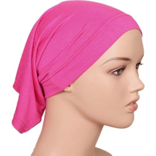 High Quality Muslim Womens Hijabs Muslim Headscarf Pile Heap Cap Women Soft Comfortable Hijab Caps Islamic Chemotherapy Hat