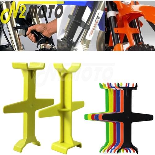 Yellow Universal Fork Support Tie Down Brace Universal for Honda Kawasaki Yamaha Transportation Protection