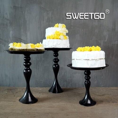 1 Pcs European Vintage Iron Single Tier Fruits Cakes Desserts Plate Stand for Wedding Party Cupcake Black #1540120