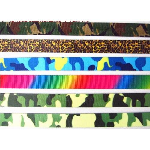 Width 25mm Camouflage Printed pattern ribbon webbing, outdoor backpack strap, Safety belt, seat belt, tape,safety harness