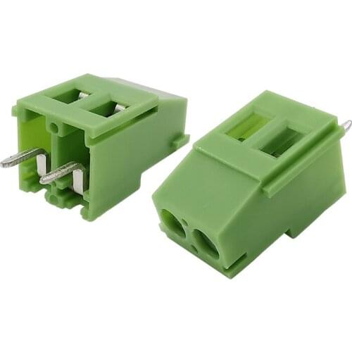 10Pcs KF129-2P/3P Pitch 5.08mm 2Pin 3Pin Straight Needle PCB Screw Terminal Blocks Connector KF129 Green Terminals