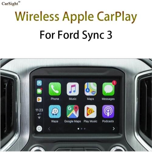 2020 Wireless Apple CarPlay and Android Auto Car Video Interface for Ford Sync3 Kuga Galaxy Ranger S-Max Ecosport Fiesta