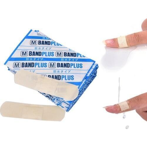 50pcs/Box First aid bandage hemostatic medical disposable waterproof Band-Aid with a sterile gauze pad first aid for Skin Care