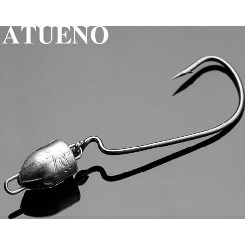 3pcs Weighted Swimbait Hooks with Blade Attachment Fishing Lures Jig Heads 7.2g 9.2g 16.4g Swim Bait Fishing Hook