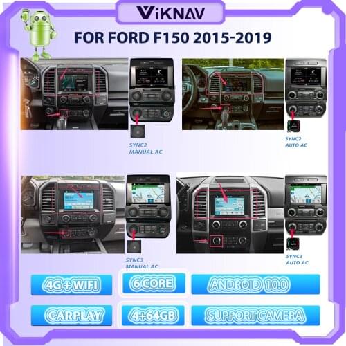 12.1 Inch Android Car Radio For Ford F150 2015-2019 GPS Navi Built-in Carplay Multimedia Player Touch HD ISP Screen Head Unit