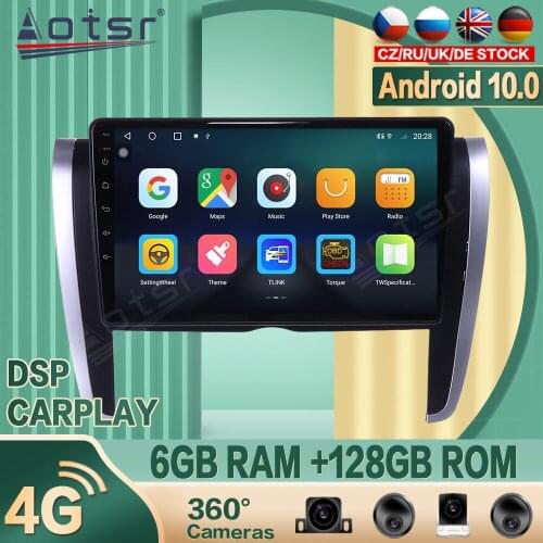 128G for Toyota Allion 2007 - 2015 Android Car radio Player GPS Navigation 360 camera Auto Stereo Multimedia Video DSP carplay