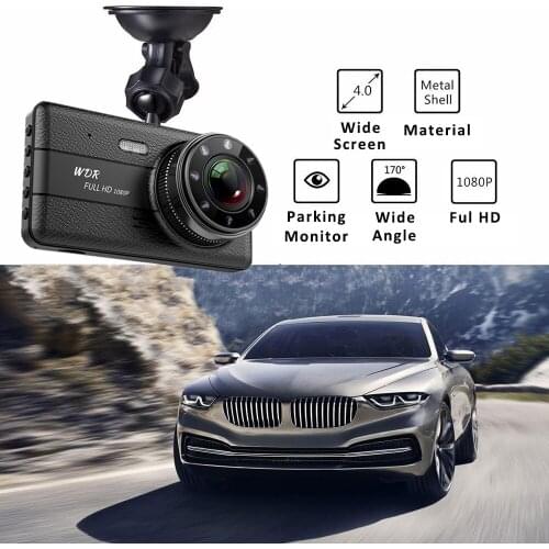 Car DVR 4.0 Full HD 1080P Dual Lens Rear View Dash Cam Vehicle Camera Video Recorder Monitor Auto Motion Detector Car Camcorder