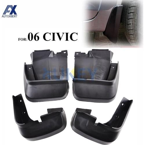 Mud Flaps For Honda Civic 2006-2011 Mudflaps 2007 2008 2009 2010 Splash Guards Mudguards Fender Front Rear Mud Flap XUKEY