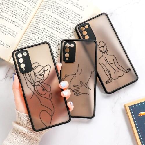 Funda Huawei P30 Pro P40 Lite P50 Case On Honor 20 Lite 30s 20s 10X Lite 9A 8X 9X Matte Hard Cover P Smart 2021 Z S TPU Bumper