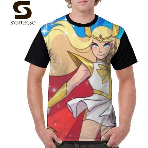 She Ra T Shirt SHE-RA - THE PRINCESSES OF POWER ADORA T-Shirt Man Short Sleeve Graphic Tee Shirt Printed Awesome Casual Tshirt