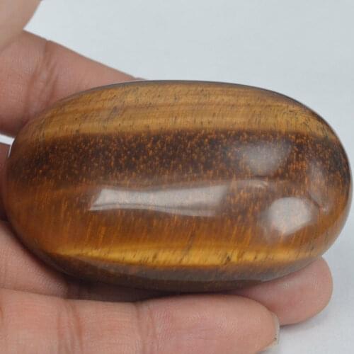 Massage Soap Stone NaturalYellow Tiger Eye Energy Stone SPA Quartz Mineral Basalt Therapy Pain Relief Health Care Tool