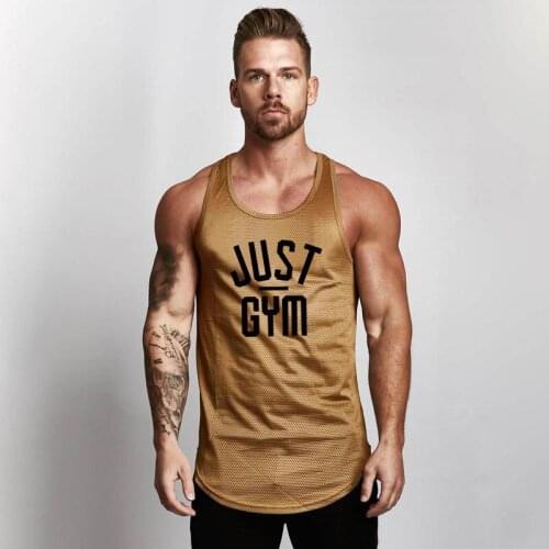 Muscleguys Mens Compression Sleeveless Tight Shirt Fitness Workout Vest Bodybuilding Tank Top quick drying Mesh Gyms clothing
