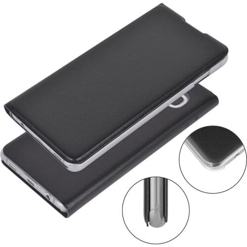 Wholesale 100pcs/lot black Flip Cover PU mobile cell phone Case For Samsung Galaxy S 10 9 8 7 note 10 back case