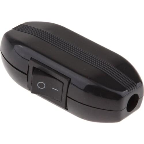 Appliance Switc Feed-Through Switch Rocker, On/Off Button Table Lamp Desk Light Cord Switch 250V 6A