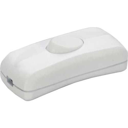 1set ON/OFF Inline Switch 220V Black White Color Table Lamp Desk Light Cord Cable Screw Fixed Switch Wholesale Dropshipping New