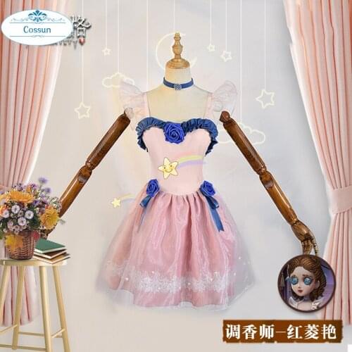 Identity V The Red Shoes Game Suit Dress Uniform Cosplay Costume Halloween Party Outfit For Women New 2021