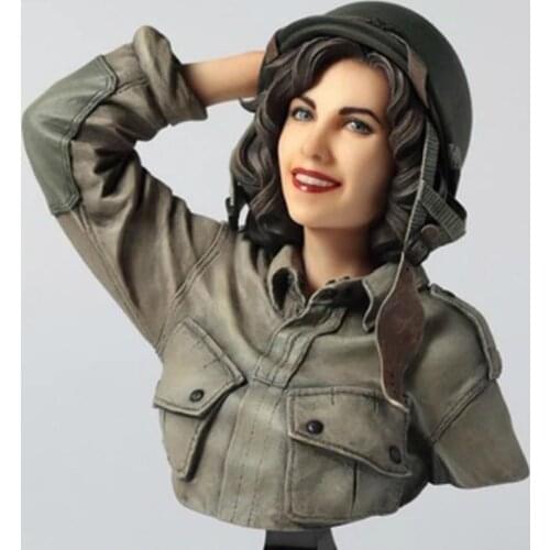 1/9 Resin bust model kit American female soldier Unpainted and unassembled