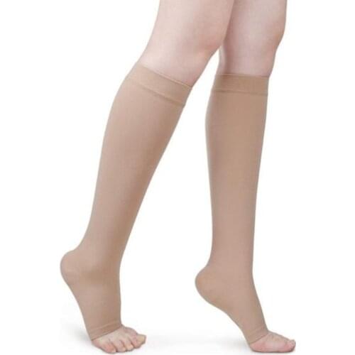 1 Pair S-XL Below Knee Support Stockings Varicose Vein Circulation Compression Sporting Sock