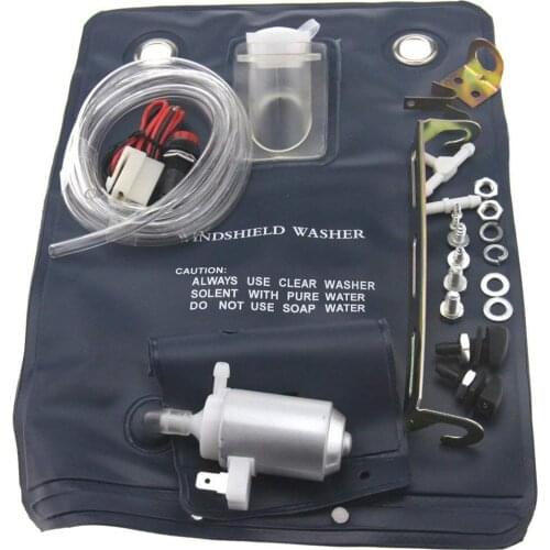 12V Car Window Cleaning Windshield Washer Auto Washer Pump Bag Kit