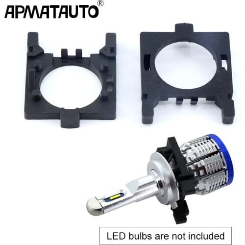 2pcs Auto LED Headlight H7 Bulbs Adapter Holder Socket Installation For Ford Focus Low Beam Head Lamp Retrofitting
