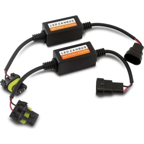 2Pcs H1 H3 H7 H4 H11 H13 9005 9006 9004 LED Decoder Warning EMC Adapter Anti Hyper Blink Flash Error Cancel Canbus Headlight