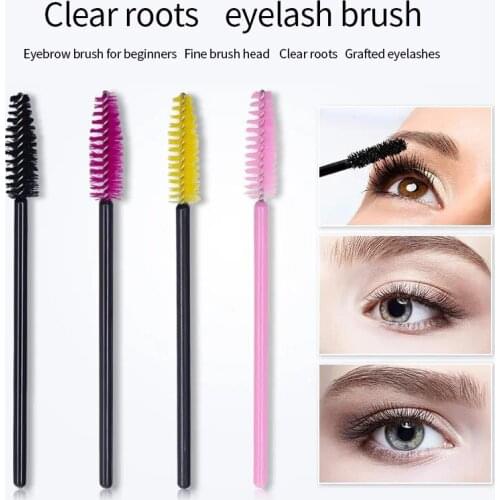 25pcs Eyelash Extension Disposable Eyebrow Brush Mascara Wand Applicator Spoolers Eye Lashes Cosmetic Brushes Set Makeup Tools