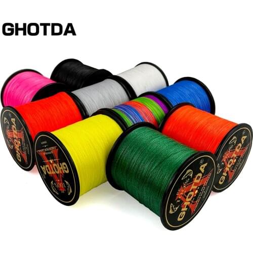 GHOTDA 4 Braided Fishing Line Length:300m/330yds PE braided line Floating Line 10-80lb