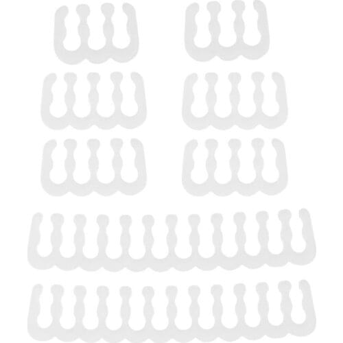 8PCS/Lot PP Cable Comb Motherboard 6/8/24 Pin PC Power Cables Wiring for 2.5-3.4mm Cable Manager White