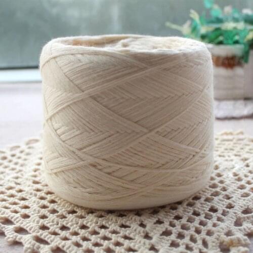 250g/pc White Non Bleached Original Ecology Healthy Cotton Knitted Yarn Baby Natural Soft Yarn for Crocheting Knitting