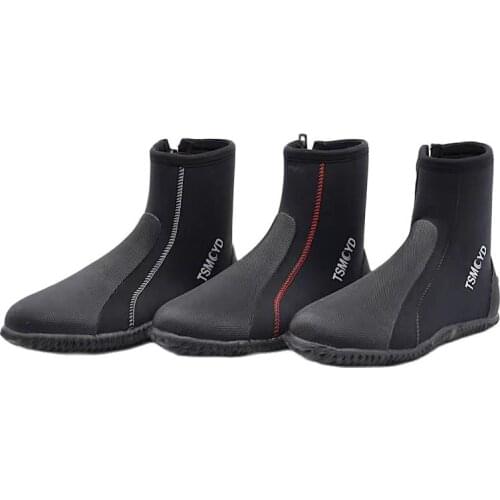 Yobel 5MM Neoprene Scuba Diving Boots Water Shoes Vulcanization Winter Cold Proof High Upper Warm Fins Spearfishing Dropshipping