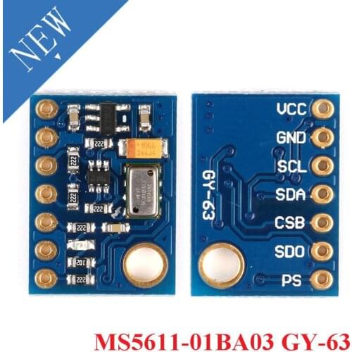 MS5611-01BA03 GY-63 MS5611 GY 63 Atmospheric Pressure Sensor Module Electronic DIY Board For Arduino IIC SPI 24Bit AD PCB
