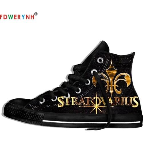 Mens Canvas Casual Shoes Stratovarius Band Most Influential Metal Bands Of All Time Customize Pattern Color Lightweight Shoes