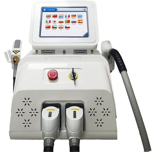 New 808Nm Painless Hair Removal Machine+Nd Yag Laser Tattoo Removal hair removal skin rejuvenation Machine