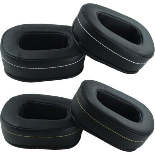 2021 New 2PCS Protein Skin Leather Earpads Soft Foam Ear Cushions Cover for denon AH-D600 AH-D7100 Headphones Headset
