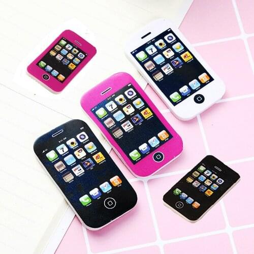Novelty Creative Mobile Phone Eraser Children Kawaii Rubber Toy Party Gift Office School Supply Prize Student Artist Stationery