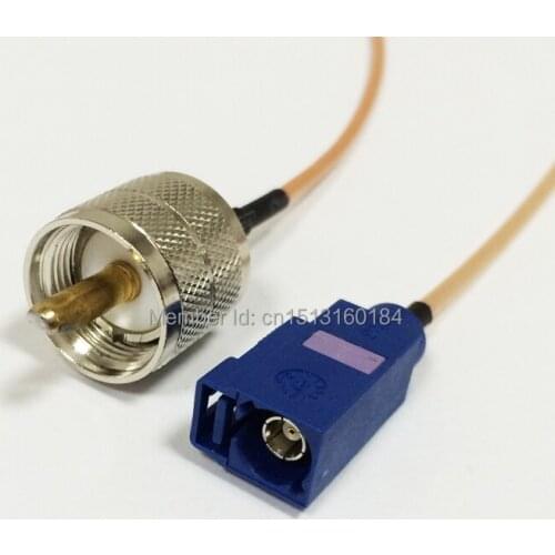 New Modem Coaxial Pigtail UHF Male Plug Connector Switch FAKRA Connector RG316 Cable 15CM 6" Adapter