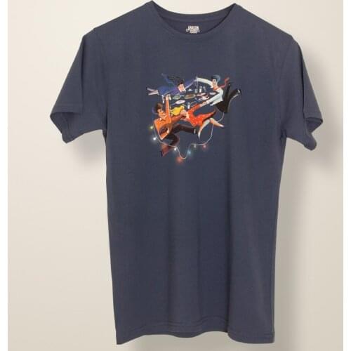 New season mens t-shirt round neck natural cotton original brand normal mold bike collar printed standard size light cool