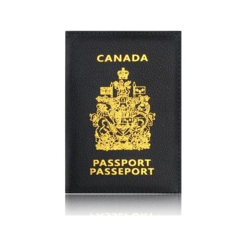 Passport Cover Canada Passport Holder Protector Wallet Business ID Card tarjetero hombre id porte carte monederos