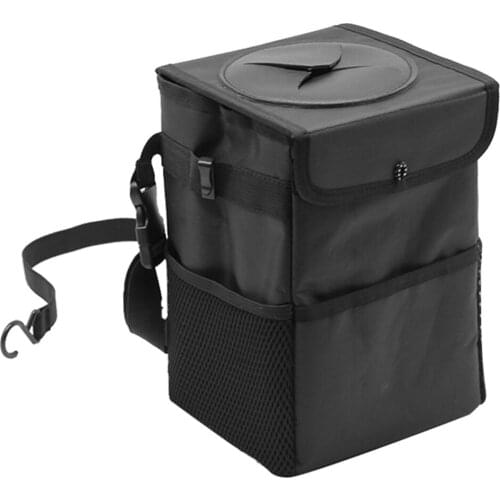 Dropship Organizer Garbage Can Universal Auto Trash Can Leak-proof Dust Holder Waterproof Insulated Car Seat Back Storage Bag