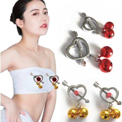 Fake nipple piercing body jewelry Couple flirt tongpiercing septum falso body jewelry Correction of nipple collapse and skewness